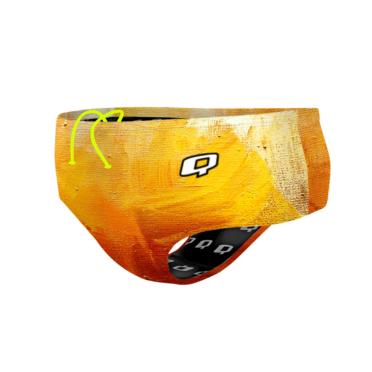 Yellow Brush Strokes - Classic Brief Swimsuit