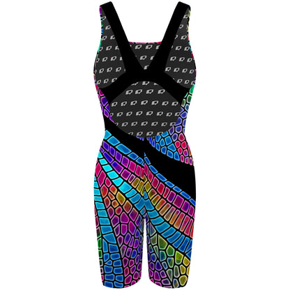 Dragonfly Wings - Classic Strap Long Knee Women Jammer