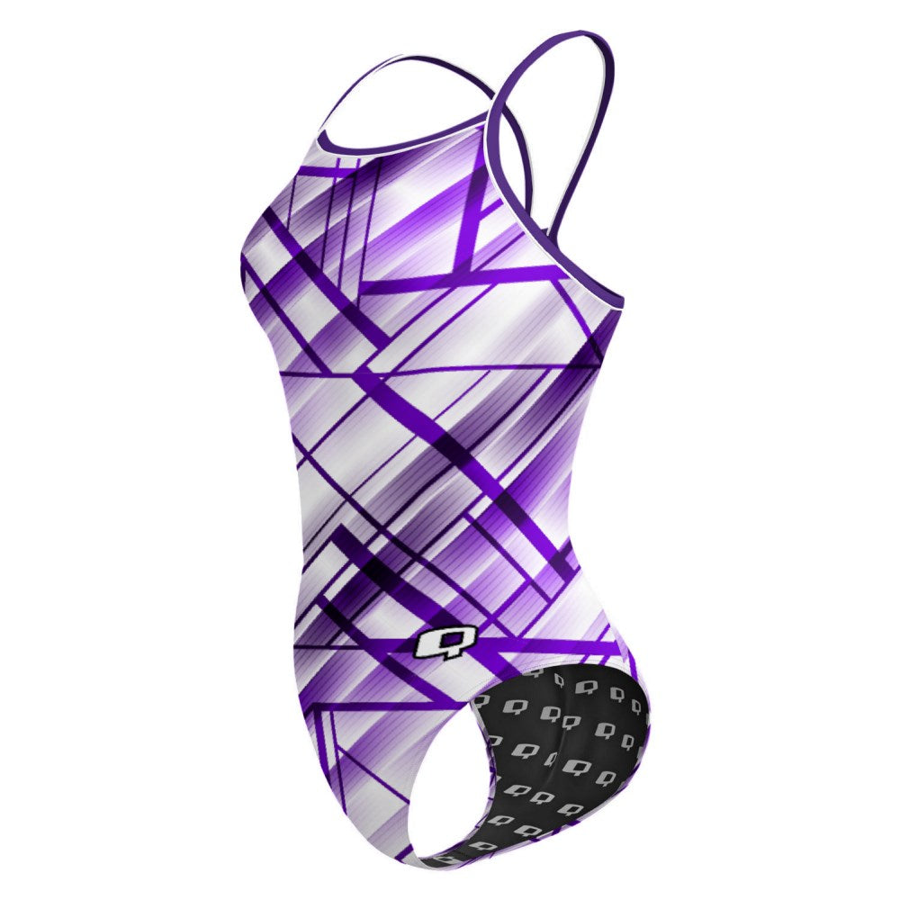 Purple GeoGem - Skinny Strap