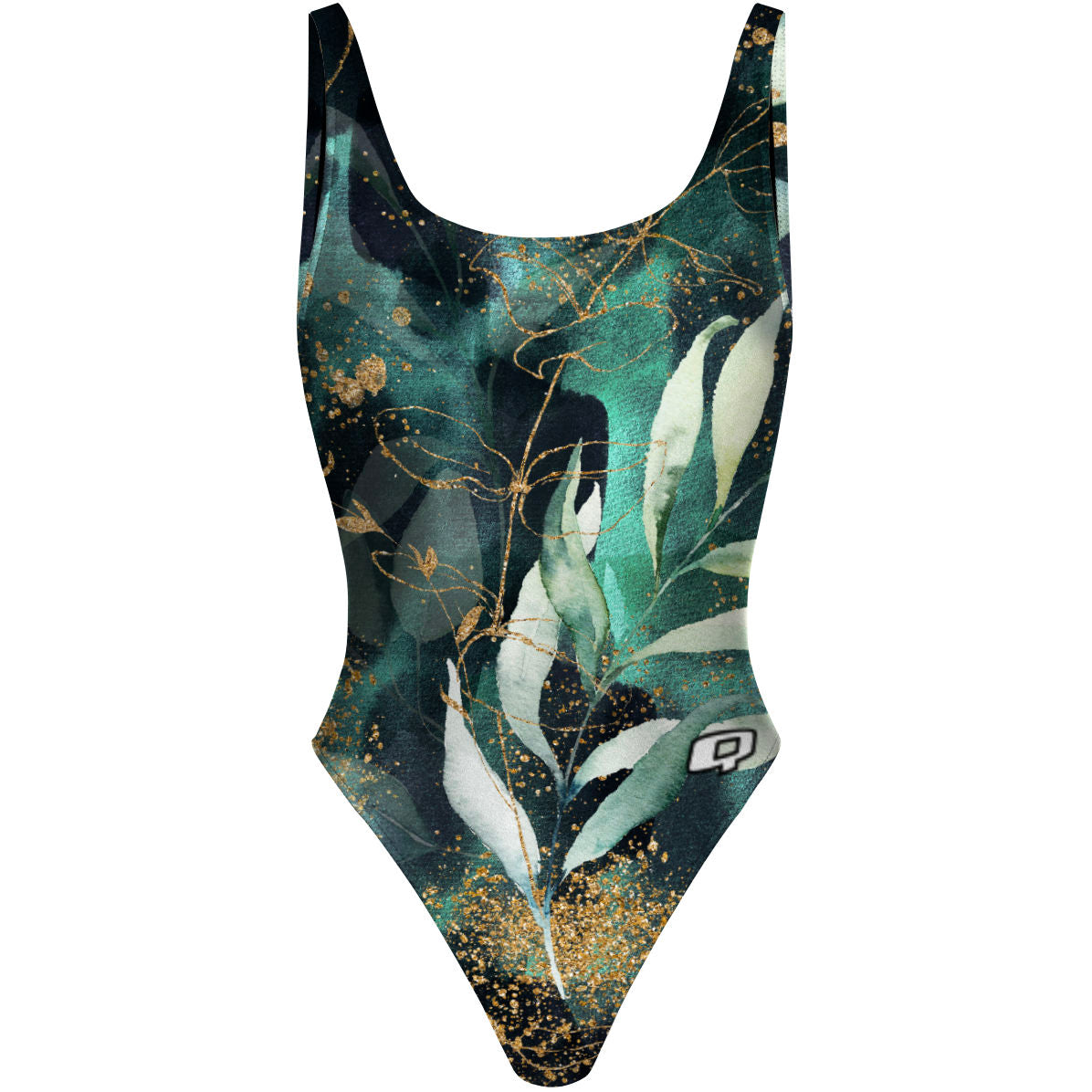 Gold Branch - High Hip One Piece Swimsuit