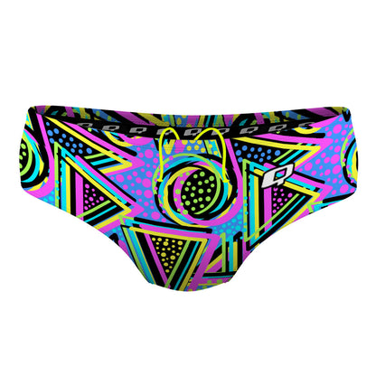 Purple 80s - Classic Brief Swimsuit