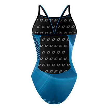 Blue Matrix Abstract - Sunback Tank
