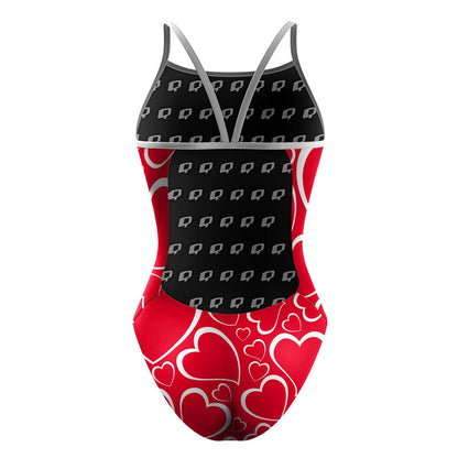 Double Hearted - Sunback Tank Swimsuit