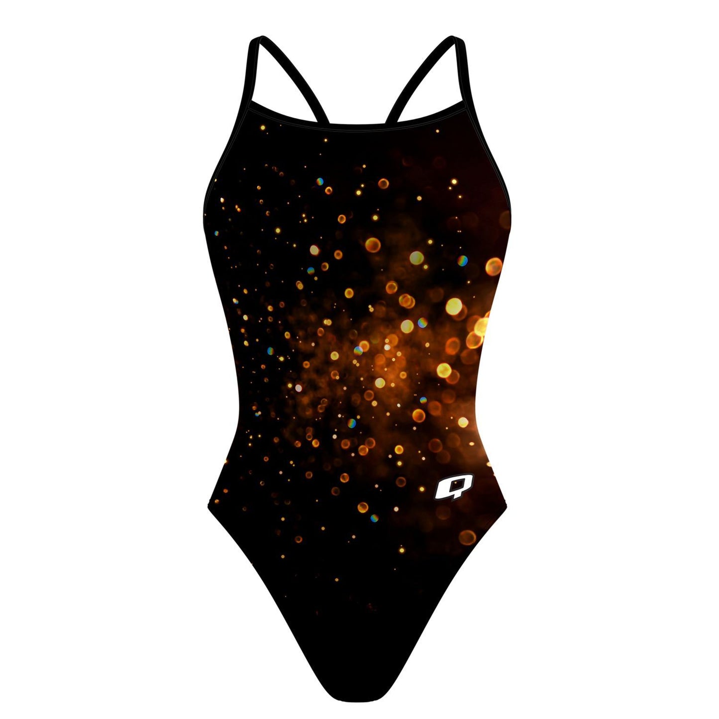 Sparkle Burst Gold Skinny Strap