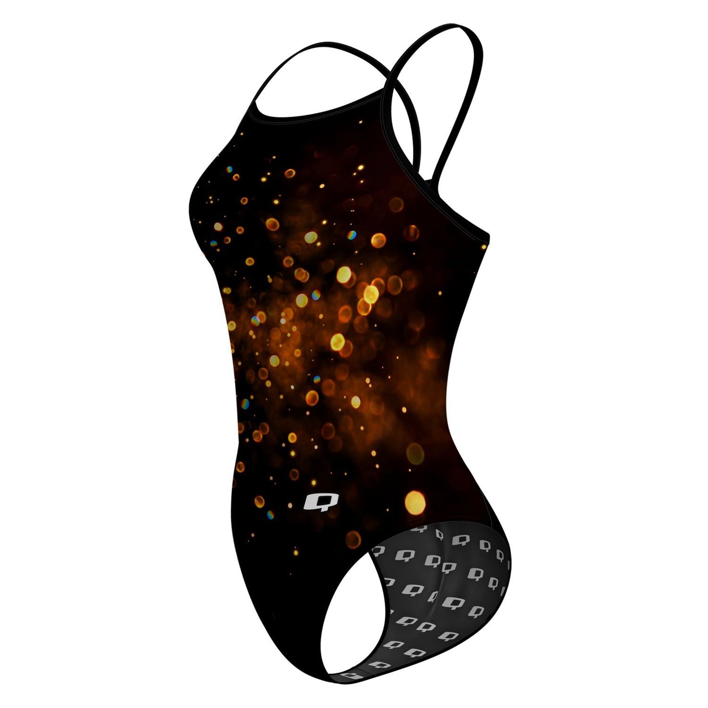 Sparkle Burst Gold Skinny Strap